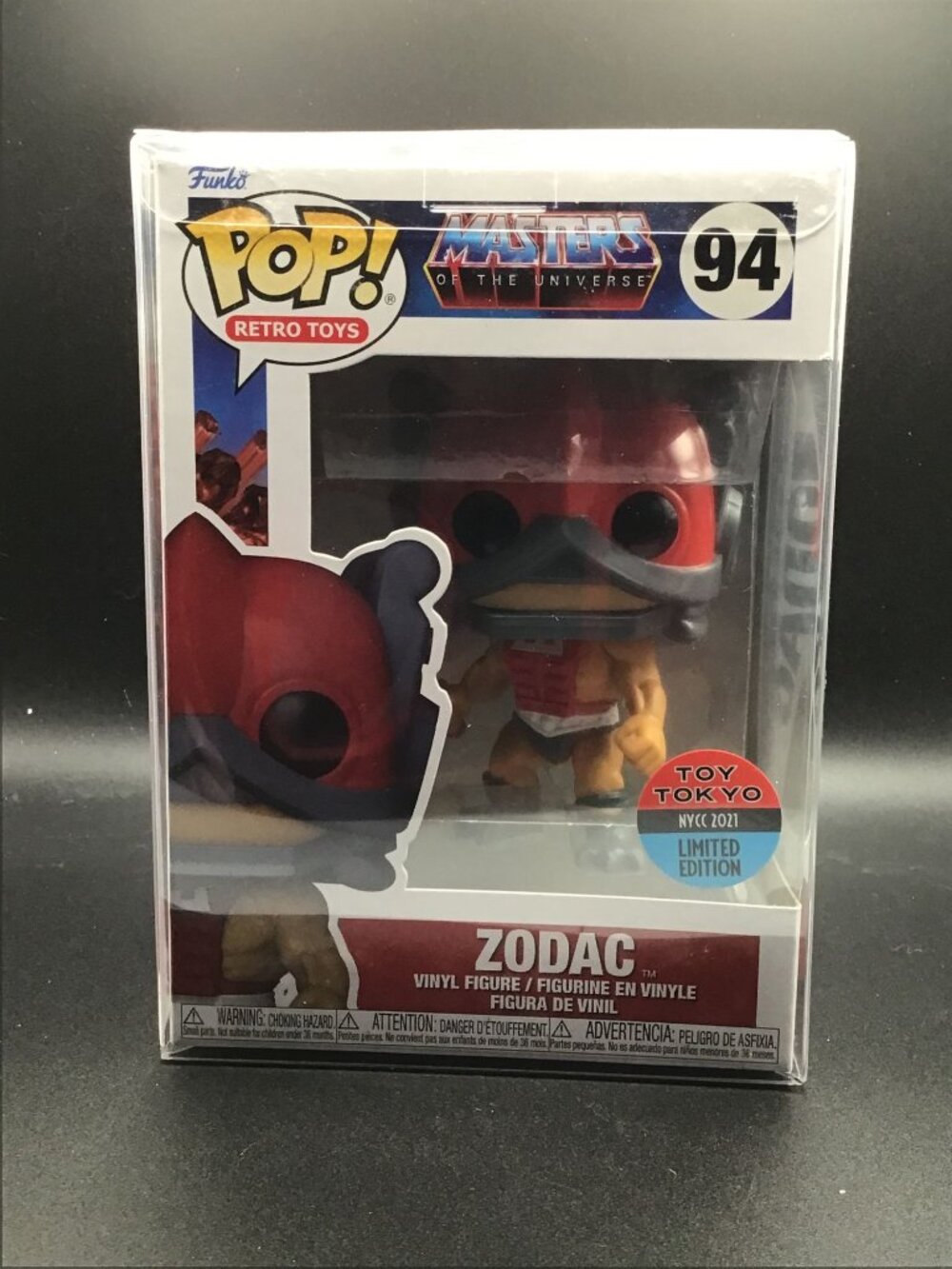 Funko Pop! Masters of the Universe Zodac Toy Tokyo NYCC Ltd Ed w/ Pop Protector!